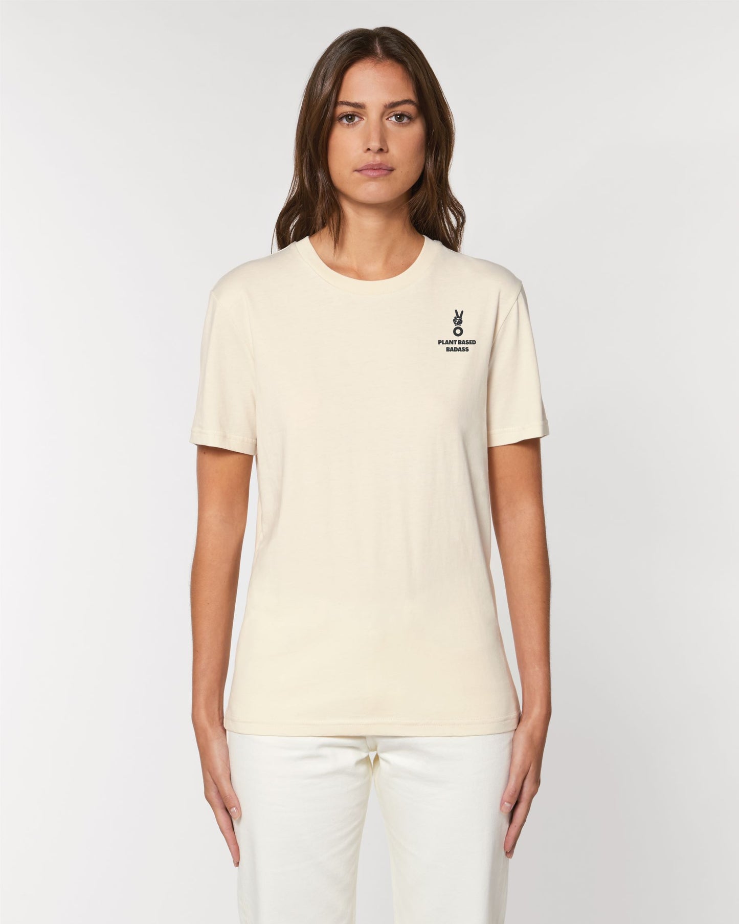 Unisex - 'PLANT BASED BADASS' - Biodegradable raw organic cotton T-shirt